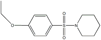 ethyl 4-(1-piperidinylsulfonyl)phenyl ether 化学構造式