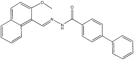 N'-[(2-methoxy-1-naphthyl)methylene][1,1'-biphenyl]-4-carbohydrazide Structure