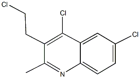 4,6-dichloro-3-(2-chloroethyl)-2-methylquinoline Structure