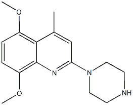 5,8-dimethoxy-4-methyl-2-(1-piperazinyl)quinoline