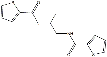 N-{1-methyl-2-[(2-thienylcarbonyl)amino]ethyl}-2-thiophenecarboxamide Structure