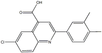 6-chloro-2-(3,4-dimethylphenyl)-4-quinolinecarboxylic acid|