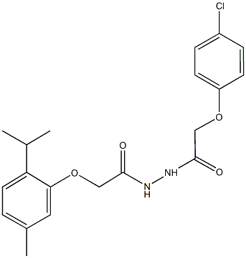 N'-[(4-chlorophenoxy)acetyl]-2-(2-isopropyl-5-methylphenoxy)acetohydrazide