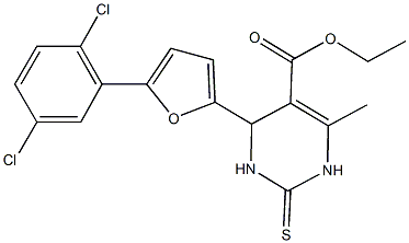  ethyl 4-[5-(2,5-dichlorophenyl)-2-furyl]-6-methyl-2-thioxo-1,2,3,4-tetrahydro-5-pyrimidinecarboxylate