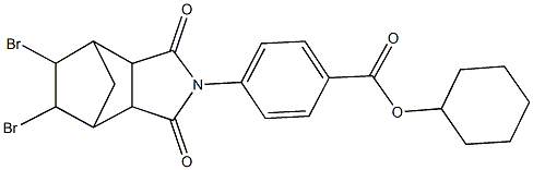 cyclohexyl 4-(8,9-dibromo-3,5-dioxo-4-azatricyclo[5.2.1.0~2,6~]dec-4-yl)benzoate