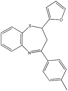 2-(2-furyl)-4-(4-methylphenyl)-2,3-dihydro-1,5-benzothiazepine