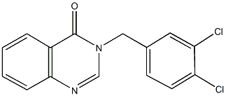 3-(3,4-dichlorobenzyl)-4(3H)-quinazolinone,,结构式