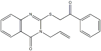 3-allyl-2-[(2-oxo-2-phenylethyl)sulfanyl]-4(3H)-quinazolinone Structure