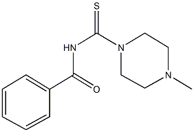 N-[(4-methyl-1-piperazinyl)carbothioyl]benzamide Struktur