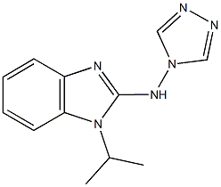 N-(1-isopropyl-1H-benzimidazol-2-yl)-N-(4H-1,2,4-triazol-4-yl)amine Structure