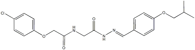 2-(4-chlorophenoxy)-N-{2-[2-(4-isobutoxybenzylidene)hydrazino]-2-oxoethyl}acetamide