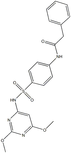  N-(4-{[(2,6-dimethoxypyrimidin-4-yl)amino]sulfonyl}phenyl)-2-phenylacetamide