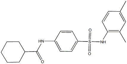 N-{4-[(2,4-dimethylanilino)sulfonyl]phenyl}cyclohexanecarboxamide Structure