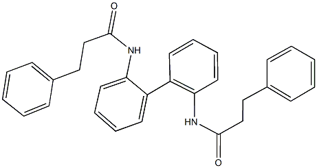 3-phenyl-N-{2'-[(3-phenylpropanoyl)amino][1,1'-biphenyl]-2-yl}propanamide Structure