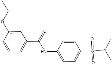 N-{4-[(dimethylamino)sulfonyl]phenyl}-3-ethoxybenzamide,,结构式