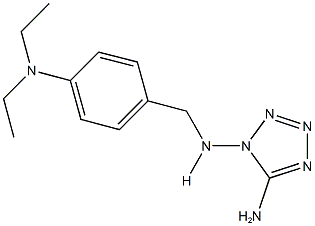 N-(5-amino-1H-tetraazol-1-yl)-N-[4-(diethylamino)benzyl]amine 化学構造式
