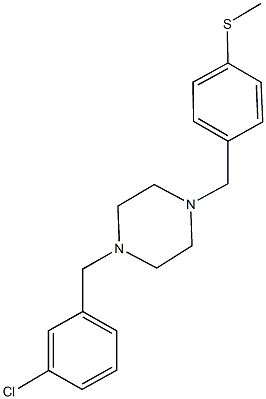  4-{[4-(3-chlorobenzyl)-1-piperazinyl]methyl}phenyl methyl sulfide