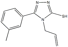 4-allyl-5-(3-methylphenyl)-4H-1,2,4-triazol-3-yl hydrosulfide,,结构式