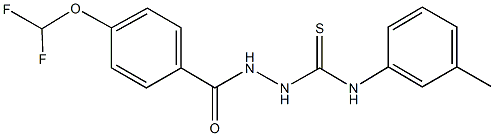 2-[4-(difluoromethoxy)benzoyl]-N-(3-methylphenyl)hydrazinecarbothioamide