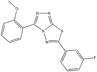 2-[6-(3-fluorophenyl)[1,2,4]triazolo[3,4-b][1,3,4]thiadiazol-3-yl]phenyl methyl ether