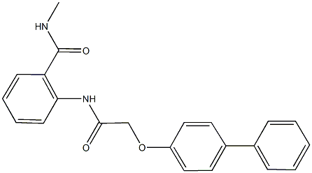 2-{[([1,1'-biphenyl]-4-yloxy)acetyl]amino}-N-methylbenzamide