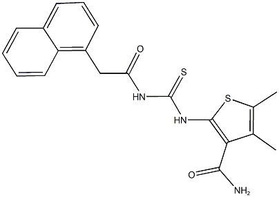 4,5-dimethyl-2-({[(1-naphthylacetyl)amino]carbothioyl}amino)-3-thiophenecarboxamide