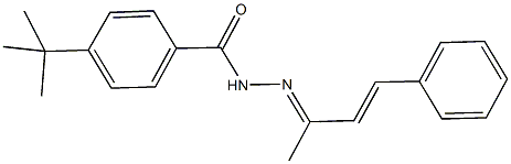 4-tert-butyl-N'-(1-methyl-3-phenyl-2-propenylidene)benzohydrazide 结构式