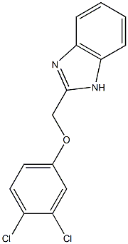1H-benzimidazol-2-ylmethyl 3,4-dichlorophenyl ether Struktur