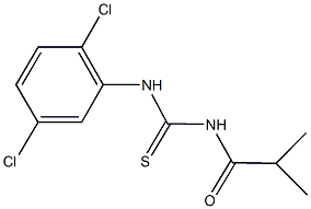 N-(2,5-dichlorophenyl)-N'-isobutyrylthiourea Structure