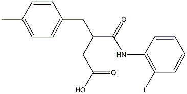 4-(2-iodoanilino)-3-(4-methylbenzyl)-4-oxobutanoic acid 结构式