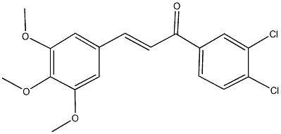 1-(3,4-dichlorophenyl)-3-(3,4,5-trimethoxyphenyl)-2-propen-1-one Structure