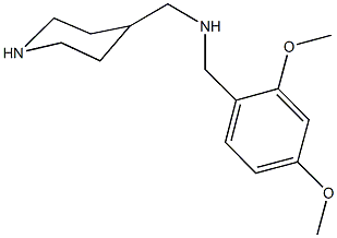 N-(2,4-dimethoxybenzyl)-N-(4-piperidinylmethyl)amine Struktur