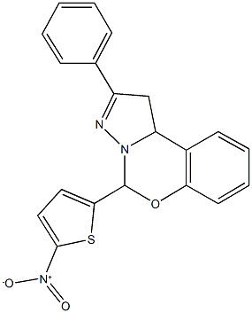 5-{5-nitro-2-thienyl}-2-phenyl-1,10b-dihydropyrazolo[1,5-c][1,3]benzoxazine