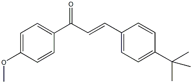 3-(4-tert-butylphenyl)-1-(4-methoxyphenyl)-2-propen-1-one,,结构式