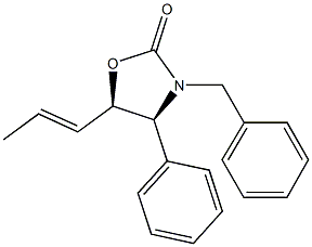 3-benzyl-4-phenyl-5-(1-propenyl)-1,3-oxazolidin-2-one Structure