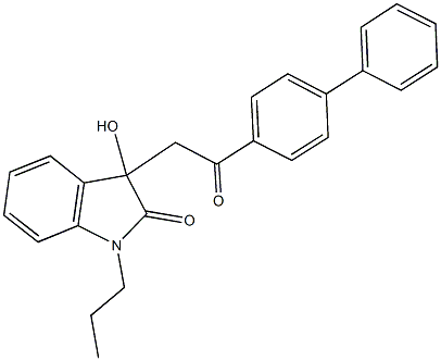 3-(2-[1,1'-biphenyl]-4-yl-2-oxoethyl)-3-hydroxy-1-propyl-1,3-dihydro-2H-indol-2-one