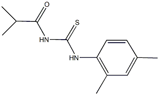 N-(2,4-dimethylphenyl)-N'-isobutyrylthiourea 化学構造式