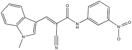 2-cyano-N-{3-nitrophenyl}-3-(1-methyl-1H-indol-3-yl)acrylamide