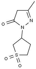 2-(1,1-dioxidotetrahydro-3-thienyl)-5-methyl-2,4-dihydro-3H-pyrazol-3-one Structure