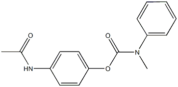 4-(acetylamino)phenyl methyl(phenyl)carbamate Structure