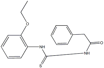 N-(2-ethoxyphenyl)-N'-(phenylacetyl)thiourea Structure