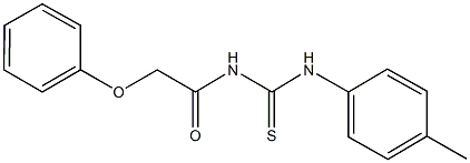 N-(4-methylphenyl)-N'-(phenoxyacetyl)thiourea,,结构式