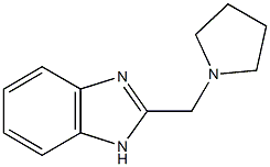 2-(1-pyrrolidinylmethyl)-1H-benzimidazole 结构式