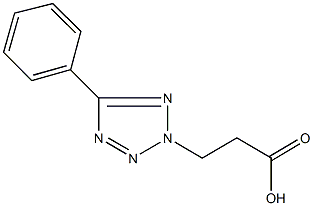 3-(5-phenyl-2H-tetraazol-2-yl)propanoic acid Structure