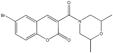 6-bromo-3-[(2,6-dimethyl-4-morpholinyl)carbonyl]-2H-chromen-2-one