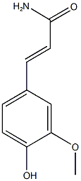  3-(4-hydroxy-3-methoxyphenyl)acrylamide