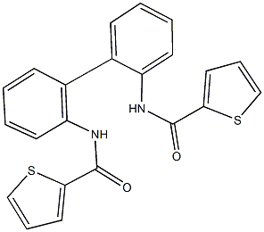 N-{2'-[(thien-2-ylcarbonyl)amino][1,1'-biphenyl]-2-yl}thiophene-2-carboxamide Structure