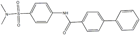 N-{4-[(dimethylamino)sulfonyl]phenyl}[1,1'-biphenyl]-4-carboxamide