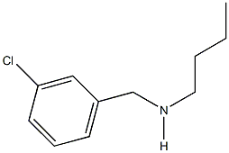 N-butyl-N-(3-chlorobenzyl)amine,,结构式