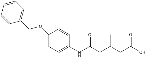 5-[4-(benzyloxy)anilino]-3-methyl-5-oxopentanoic acid Structure